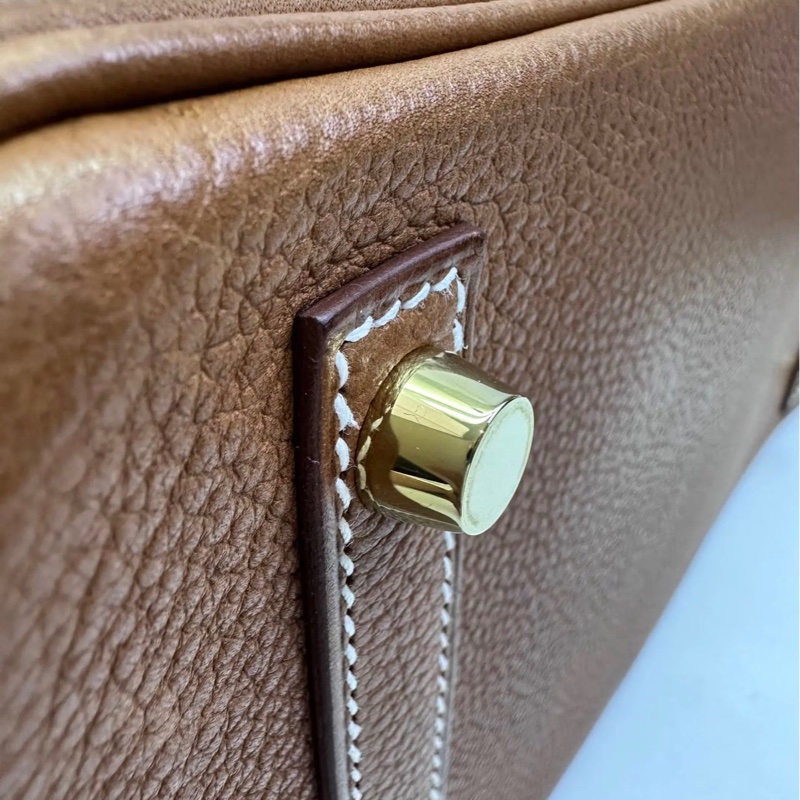 Hermès Birkin 30 Birkin Barenia Faubourg Leather with Gold Hardware U Stamp-9