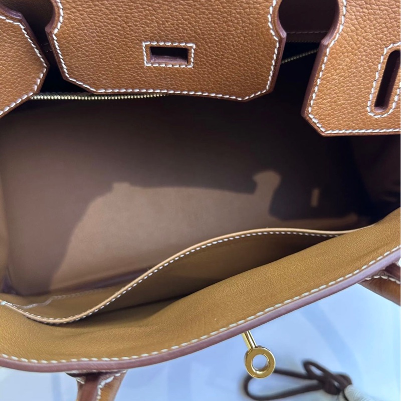 Hermès Birkin 30 Birkin Barenia Faubourg Leather with Gold Hardware U Stamp-13