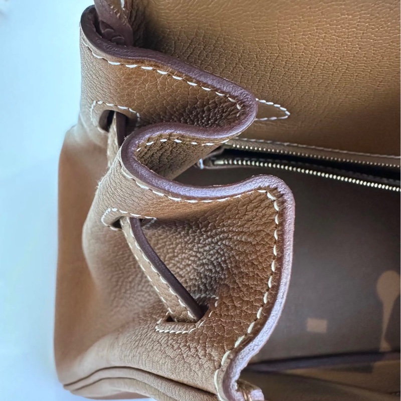 Hermès Birkin 30 Birkin Barenia Faubourg Leather with Gold Hardware U Stamp-15