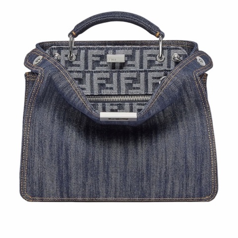 Fendi 男士 迷你Peekaboo ISeeU單肩包均碼碼MINI、26cm*10.5cm*25cm