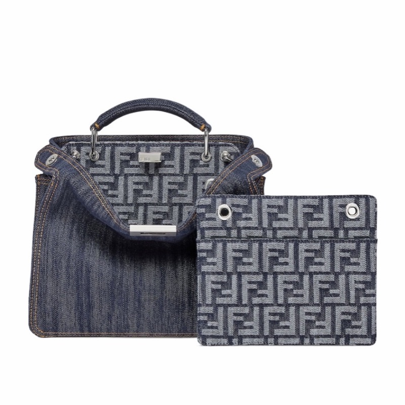 Fendi 男士 迷你Peekaboo ISeeU單肩包均碼碼MINI、26cm*10.5cm*25cm-3