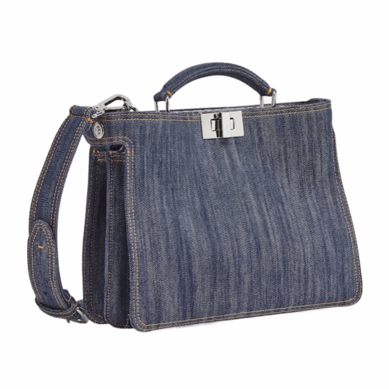 Fendi 男士 迷你Peekaboo ISeeU單肩包均碼碼MINI、26cm*10.5cm*25cm-6