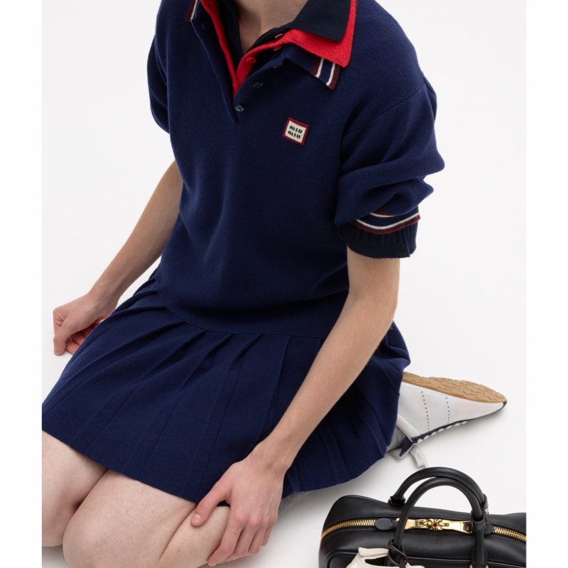 Miu Miu 女士 短袖連衣裙IT-36 IT-38 IT-40 IT-44碼-2