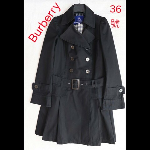 極美品／36碼（S號）／Burberry 時尚女神風衣
