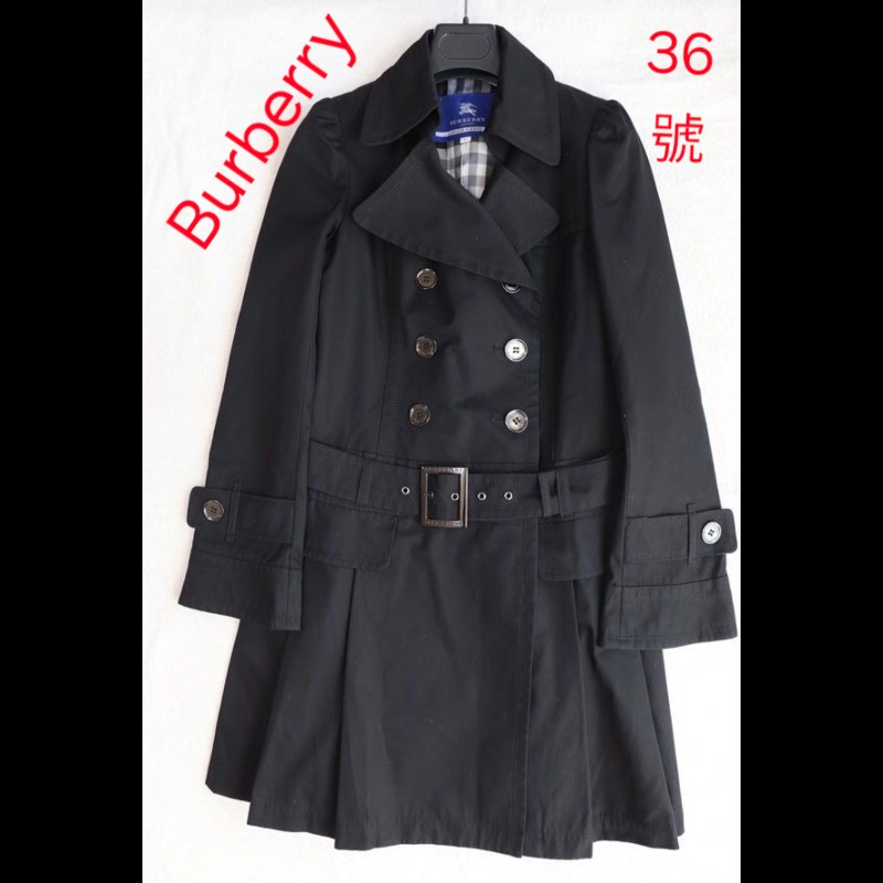 極美品/36碼(S號)/Burberry 時尚女神風衣-0