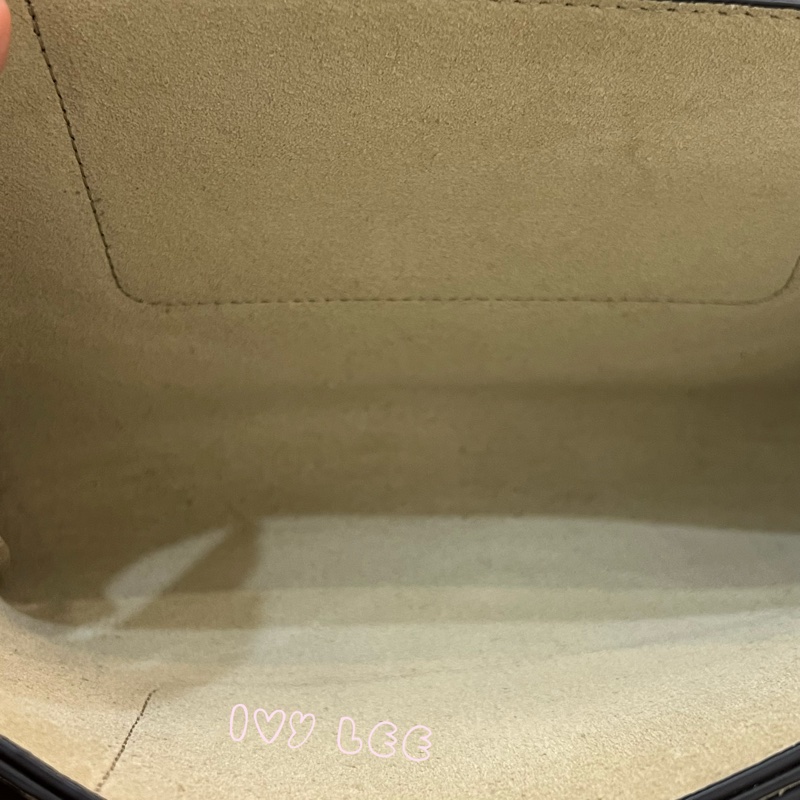 Chloé Faye 光滑小牛皮 絨面革麂皮拼接 淺灰 斜背包 肩背包 正品 二手精品-6