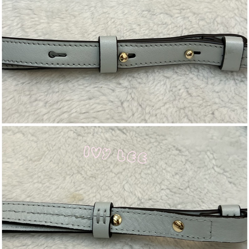 Chloé Faye 光滑小牛皮 絨面革麂皮拼接 淺灰 斜背包 肩背包 正品 二手精品-16