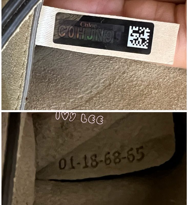 Chloé Faye 光滑小牛皮 絨面革麂皮拼接 淺灰 斜背包 肩背包 正品 二手精品-22