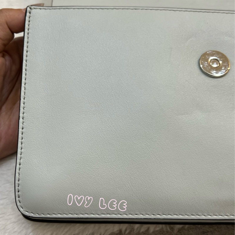 Chloé Faye 光滑小牛皮 絨面革麂皮拼接 淺灰 斜背包 肩背包 正品 二手精品-26