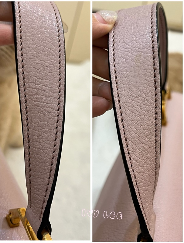 Miu Miu Madras 5BA062 單肩包 斜背包 手提包 粉色 正品 二手精品-23