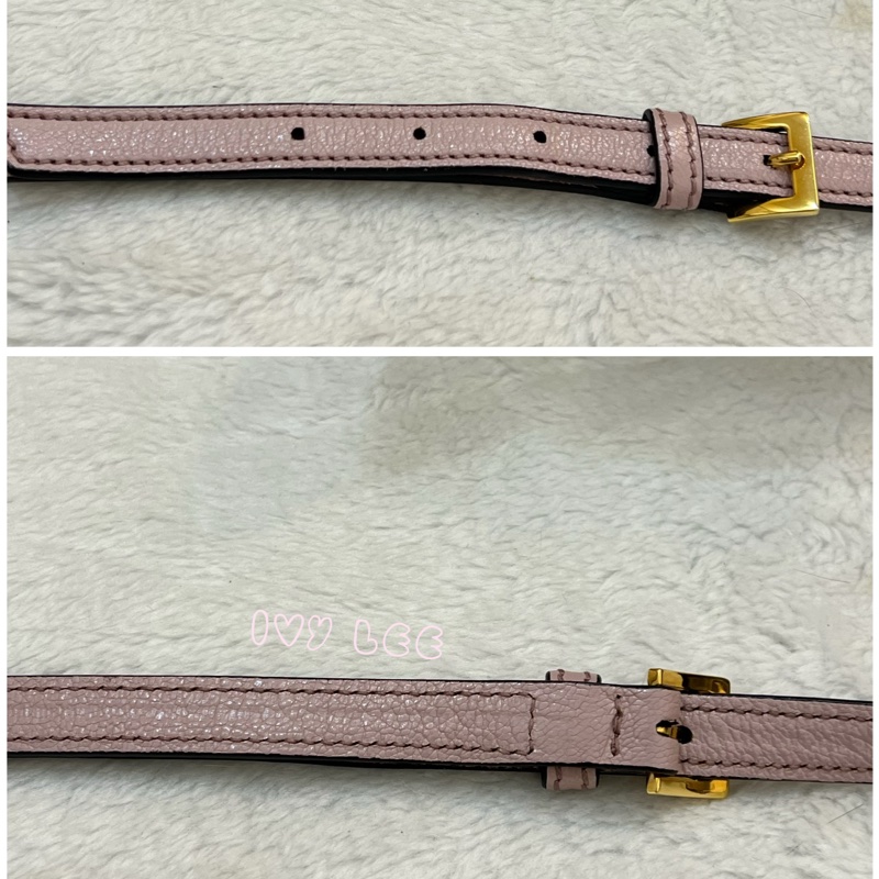 Miu Miu Madras 5BA062 單肩包 斜背包 手提包 粉色 正品 二手精品-26