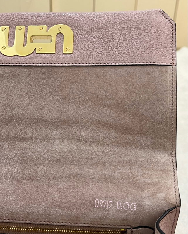 Miu Miu Madras 5BA062 單肩包 斜背包 手提包 粉色 正品 二手精品-32