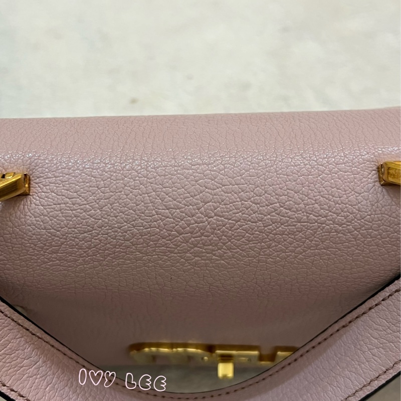 Miu Miu Madras 5BA062 單肩包 斜背包 手提包 粉色 正品 二手精品-37