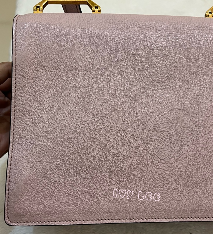 Miu Miu Madras 5BA062 單肩包 斜背包 手提包 粉色 正品 二手精品-42