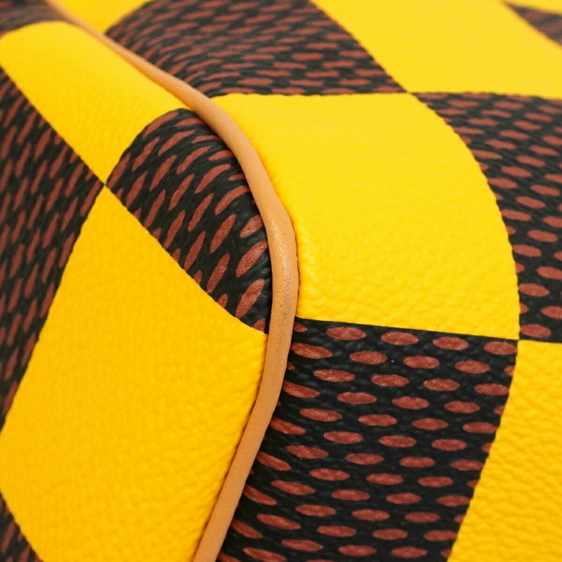 路易威登 Damier Pop Speedy Bandoulière 25 手提包 N40584 Jaune Matte 2way 女用包-6