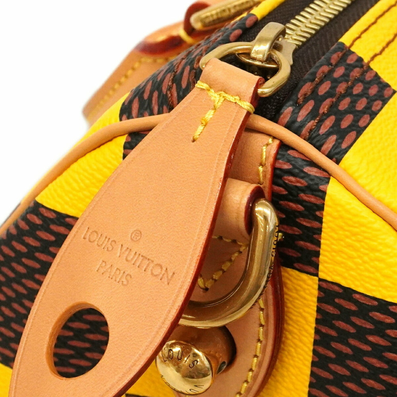 路易威登 Damier Pop Speedy Bandoulière 25 手提包 N40584 Jaune Matte 2way 女用包-8