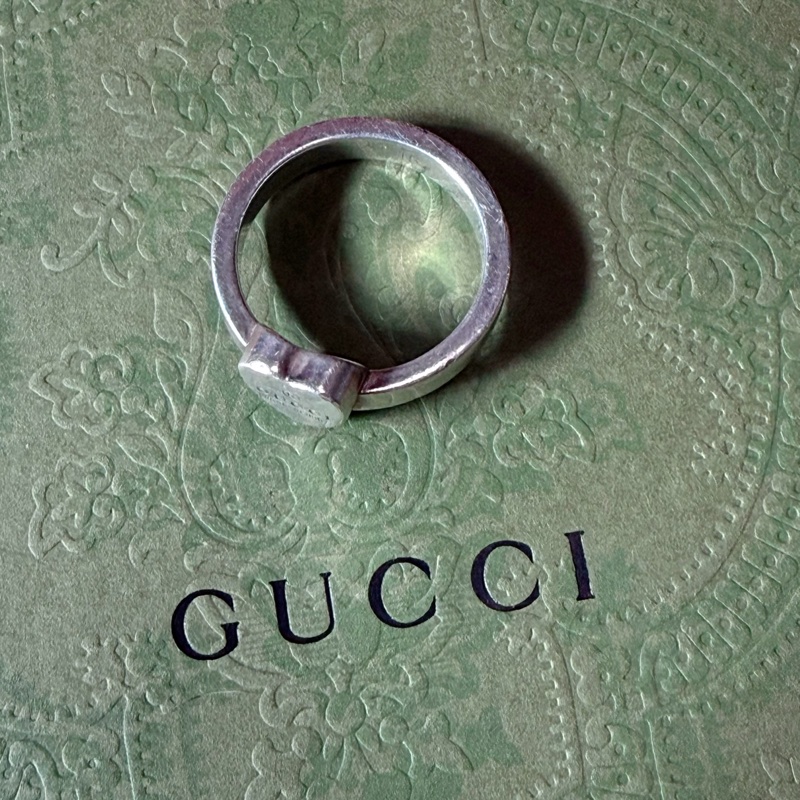 Gucci 純銀925愛心戒指 (戒圍#10-12)-1