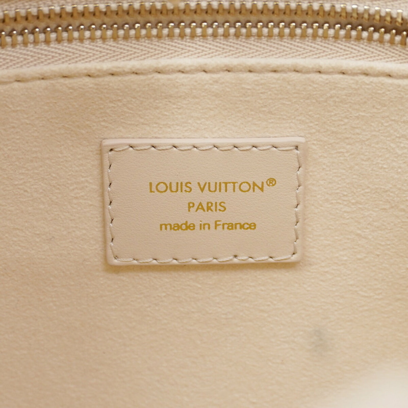 Louis Vuitton Monogram Empreinte OnTheGo PM 手提包,M25770,夢幻奶油色,女士兩用包。-4