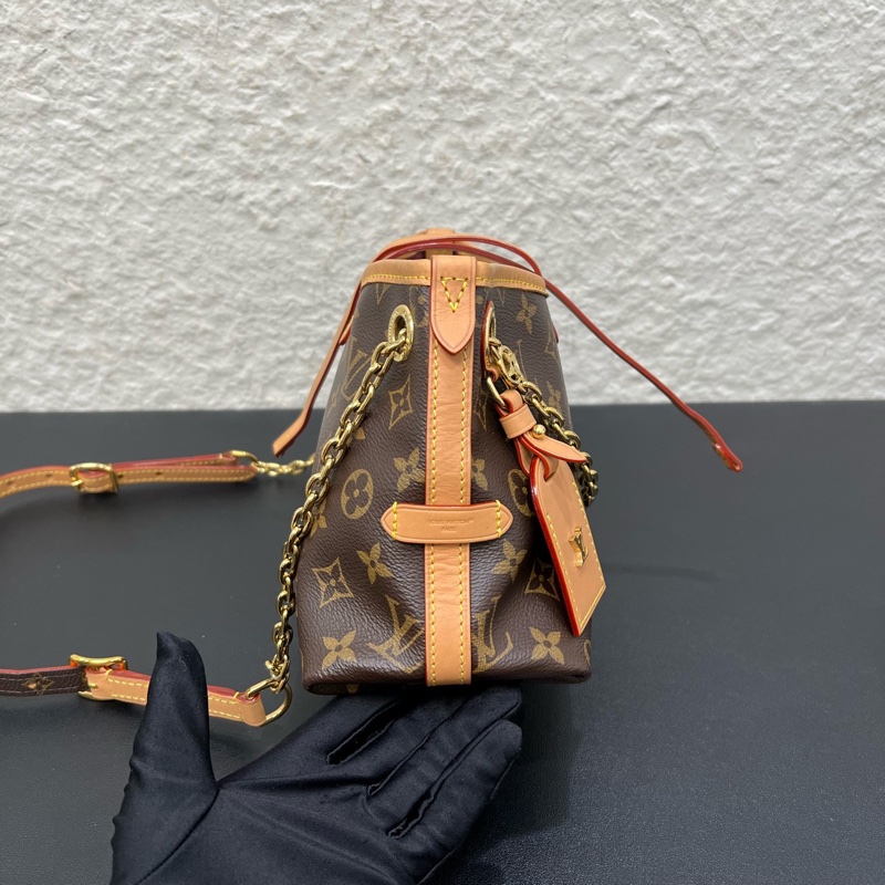 98新芯片款LV路易威登Carryall BB老花購物袋托特包-2