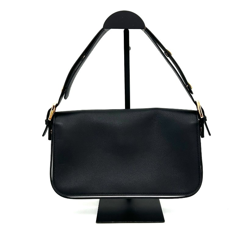 FENDI 黑金雙F旋轉扣法棍腋下包 27*15*5 98新配件塵袋-5