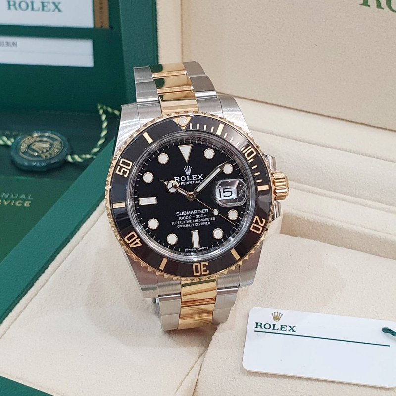 【大眾名錶】ROLEX勞力士 116613LN 潛航者 2018/10全配件 熱門保值款 半金黑水鬼 大眾名錶G309-1