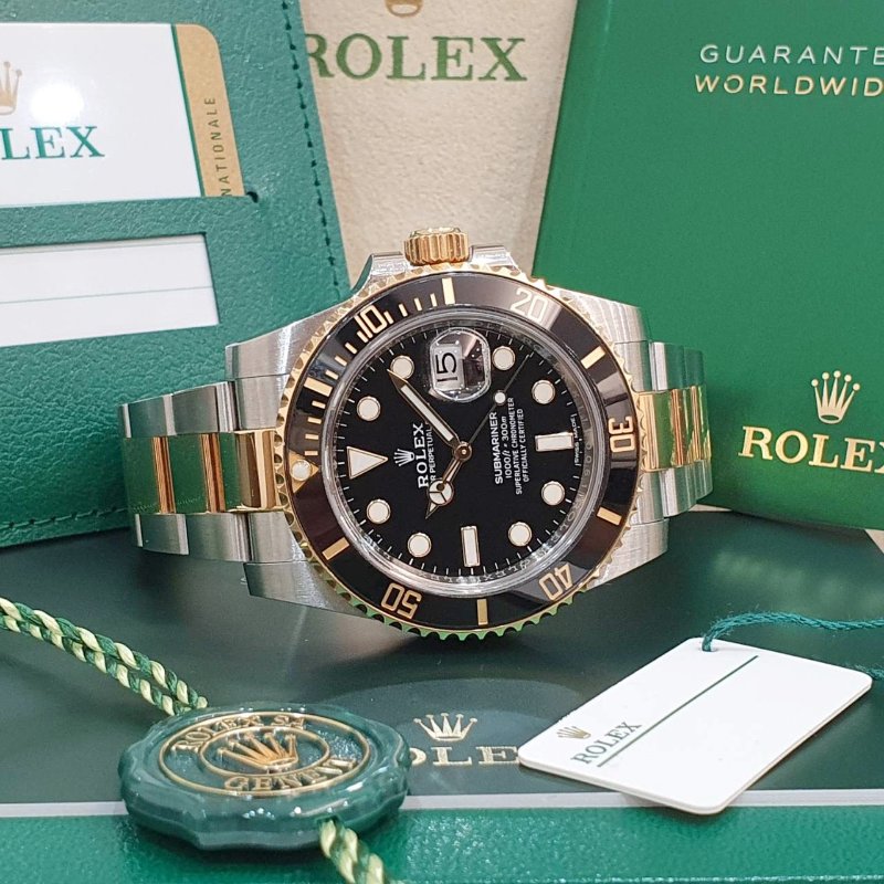 【大眾名錶】ROLEX勞力士 116613LN 潛航者 2018/10全配件 熱門保值款 半金黑水鬼 大眾名錶G309-4