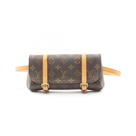 路易威登 Pochette Marrell 腰包 M51159 Monogram 皮革 棕色 二手