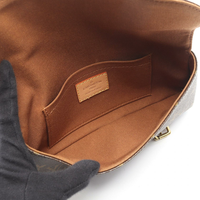 路易威登 Pochette Marrell 腰包 M51159 Monogram 皮革 棕色 二手-2