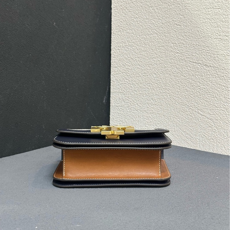 全新Tory Burch T Monogram 老花藍色小號金磚-5