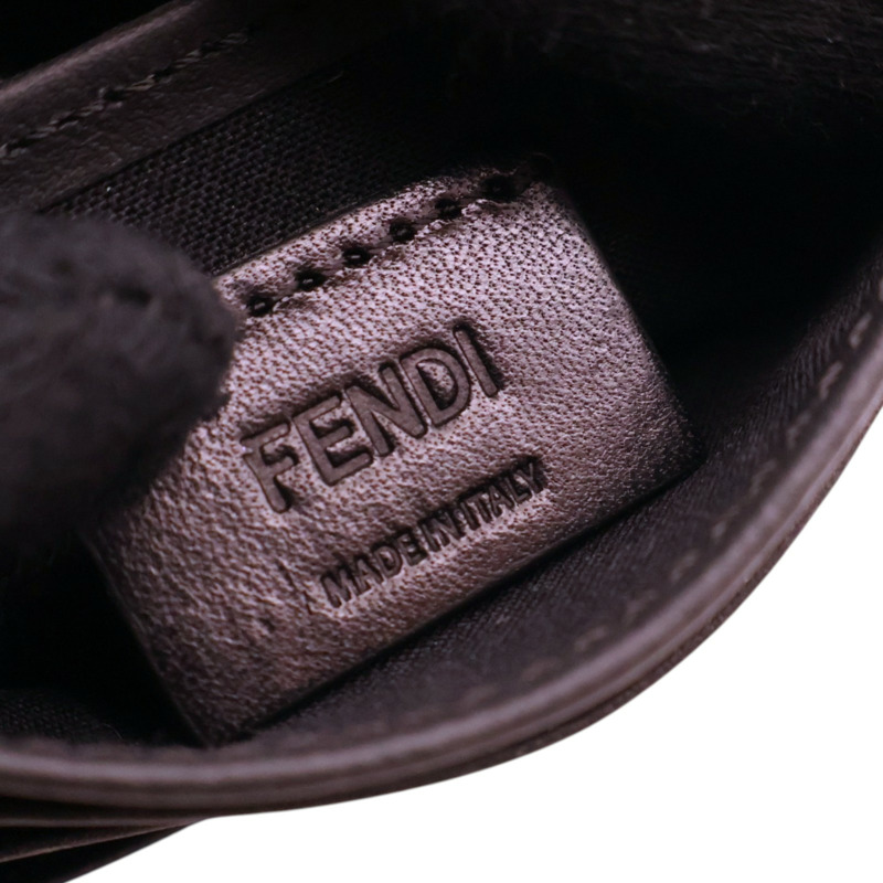 黑色 牛皮 BAG BUGS 卡夾 名片夾【FENDI 芬迪】 7M0164-4