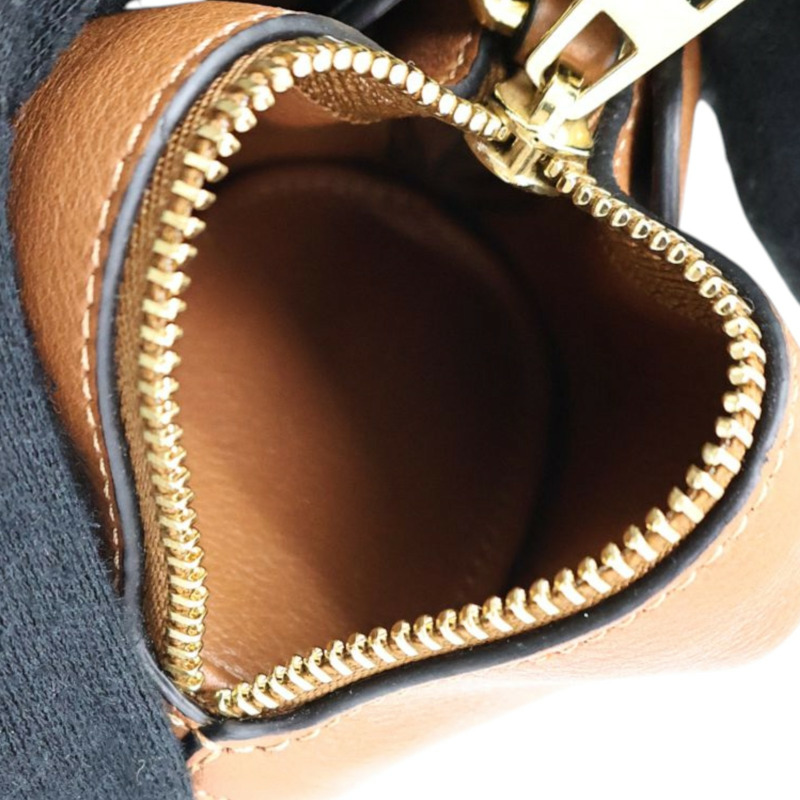 棕色 牛皮 老鼠 掛飾 零錢包【LOEWE 羅威】-2