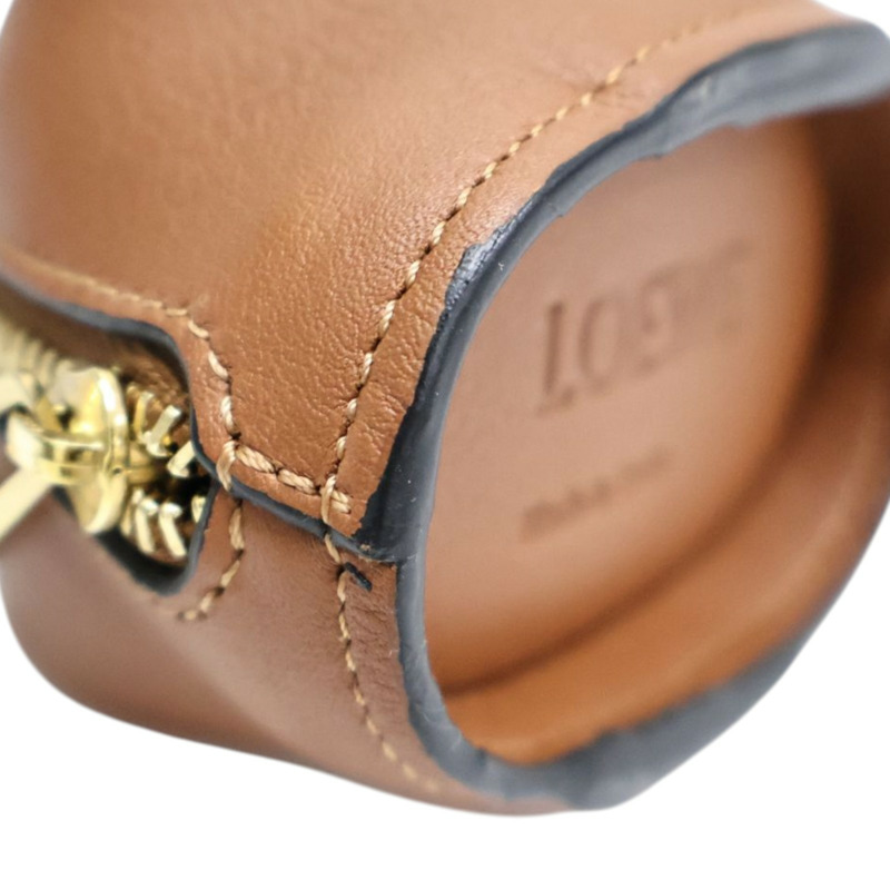 棕色 牛皮 老鼠 掛飾 零錢包【LOEWE 羅威】-8