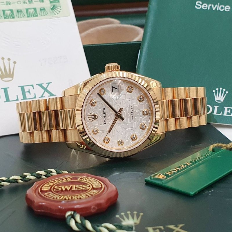 【大眾名錶】ROLEX勞力士178278 Datejust 蠔式新款 全配件 18K金中型錶 新包台 大眾名錶B1348-2