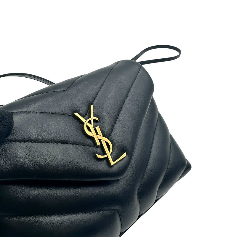 【美收精品】YSL 黑色斜背包 C-573【隔月月中將轉賣至日本 上架期限30天】-5