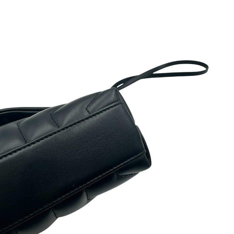 【美收精品】YSL 黑色斜背包 C-573【隔月月中將轉賣至日本 上架期限30天】-6