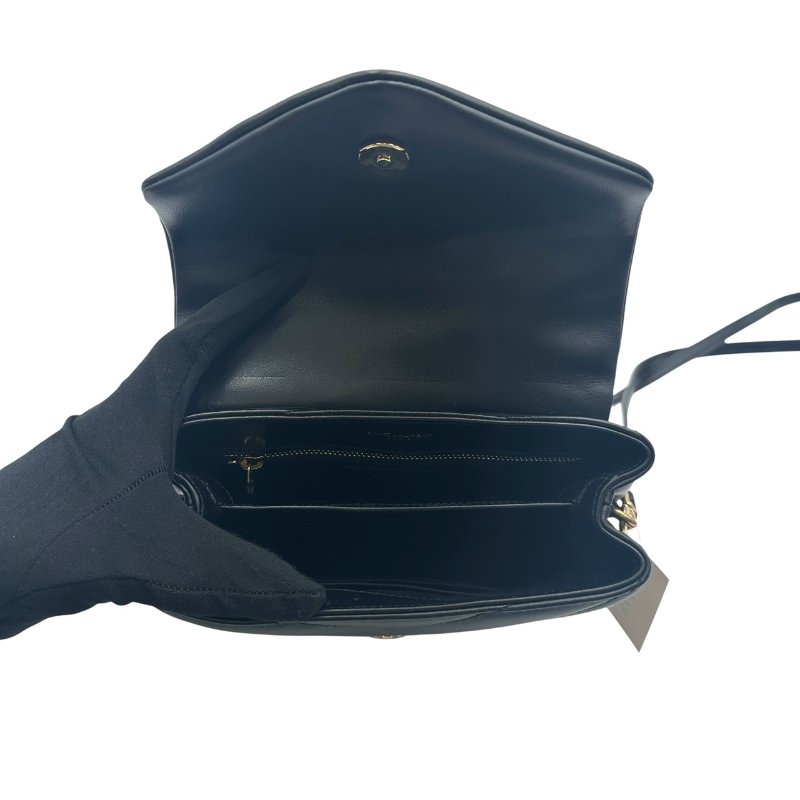 【美收精品】YSL 黑色斜背包 C-573【隔月月中將轉賣至日本 上架期限30天】-8