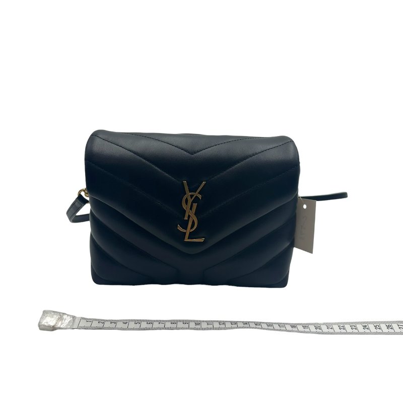 【美收精品】YSL 黑色斜背包 C-573【隔月月中將轉賣至日本 上架期限30天】-12