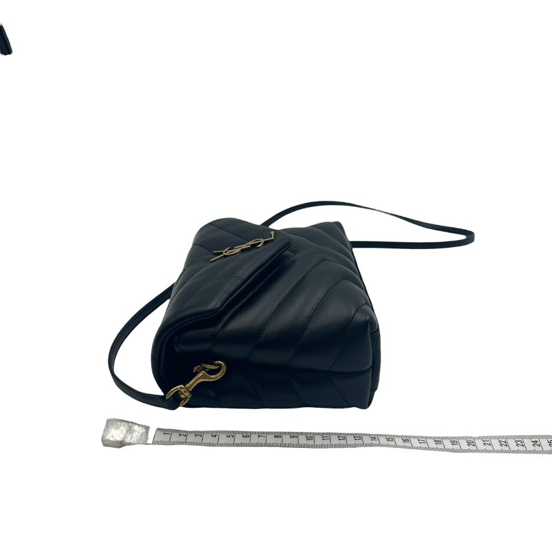 【美收精品】YSL 黑色斜背包 C-573【隔月月中將轉賣至日本 上架期限30天】-14