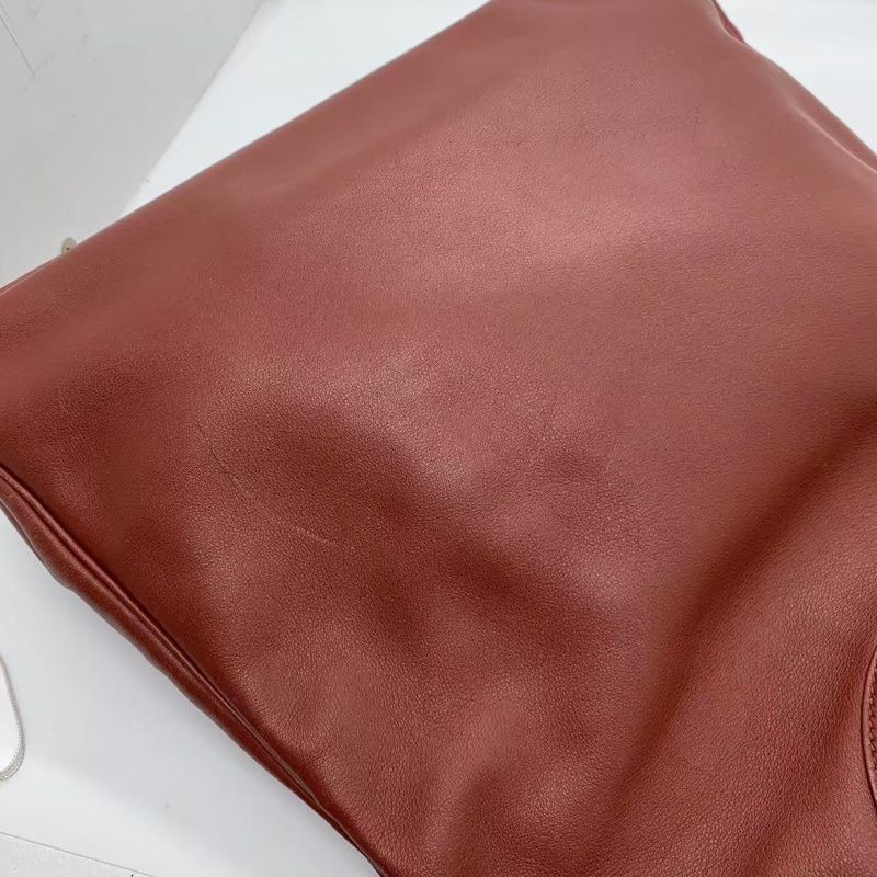 Hermes愛馬仕 Massai Hobo挎包 框K刻 酒紅色-10