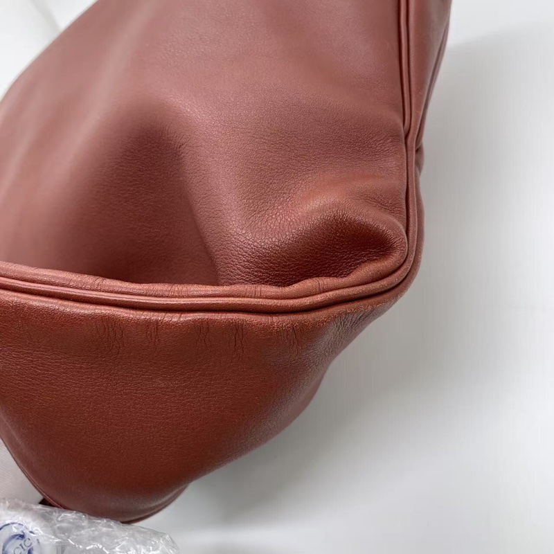 Hermes愛馬仕 Massai Hobo挎包 框K刻 酒紅色-12