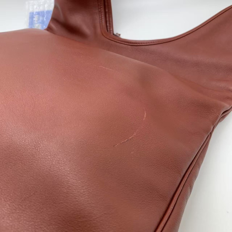 Hermes愛馬仕 Massai Hobo挎包 框K刻 酒紅色-18