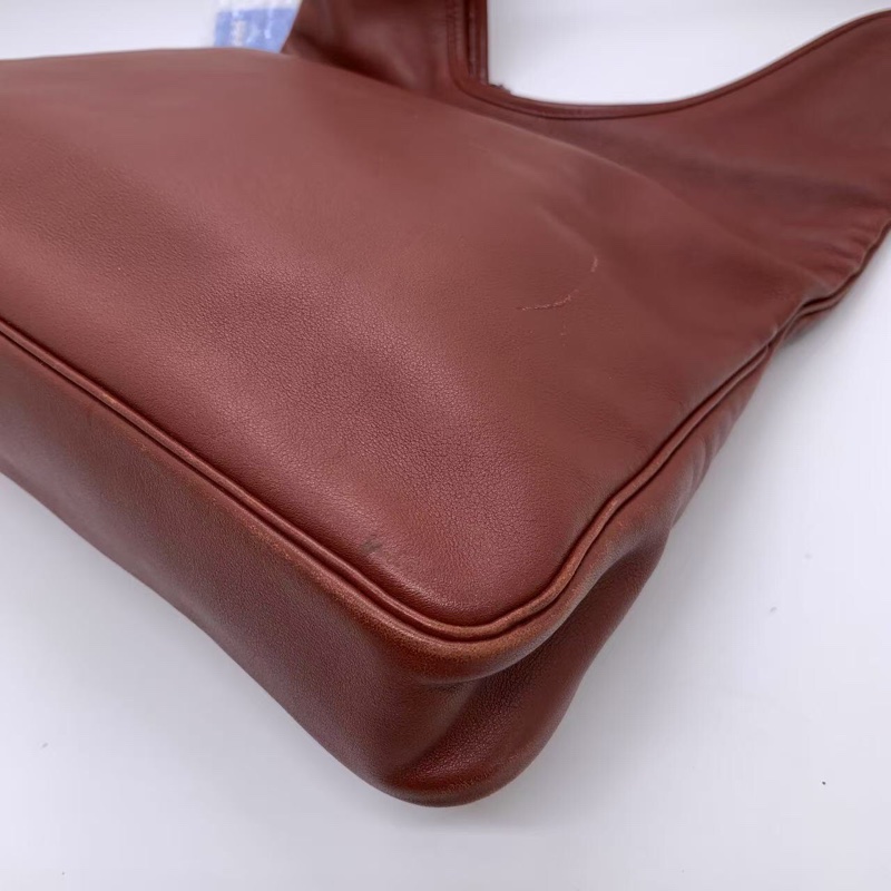 Hermes愛馬仕 Massai Hobo挎包 框K刻 酒紅色-19