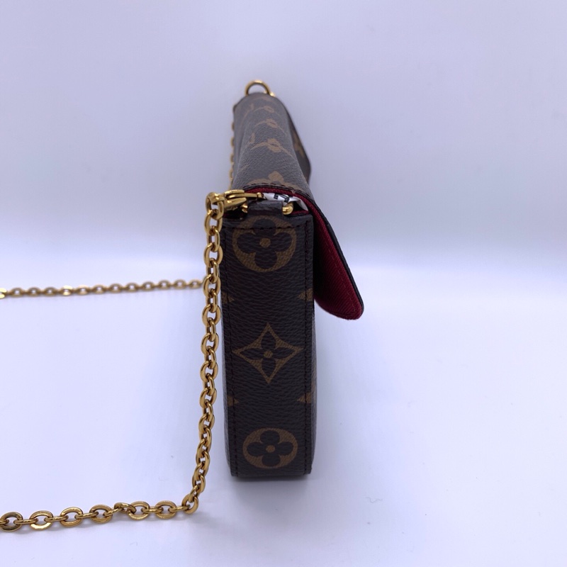LV 路易威登 老花三合一鏈條單肩斜挎包 現代鐳射刻印 小票-3