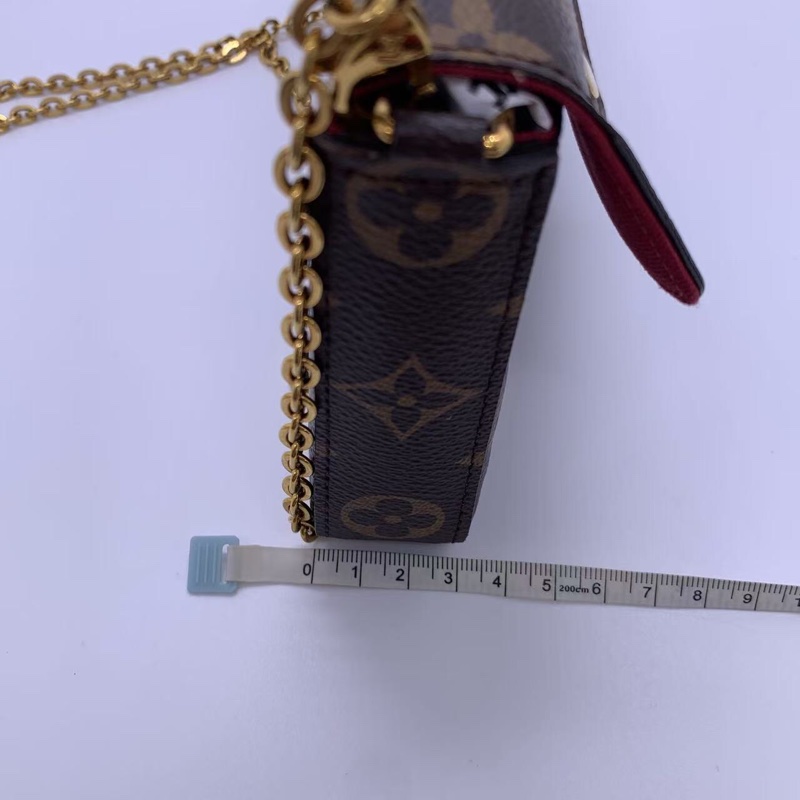 LV 路易威登 老花三合一鏈條單肩斜挎包 現代鐳射刻印 小票-14