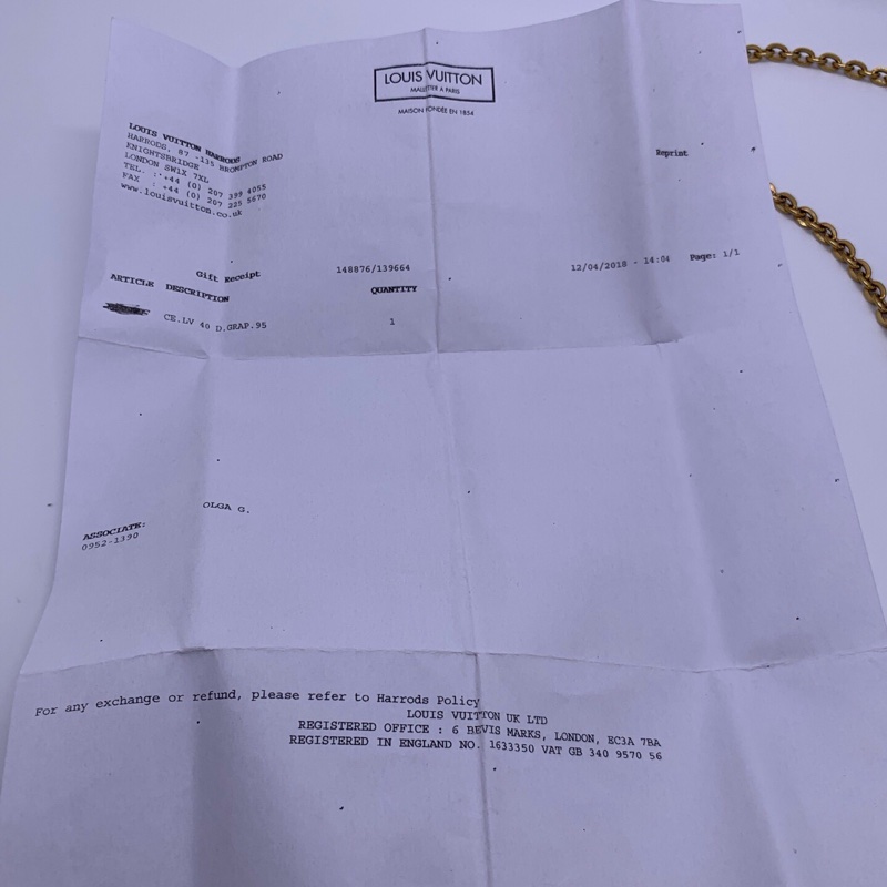 LV 路易威登 老花三合一鏈條單肩斜挎包 現代鐳射刻印 小票-16