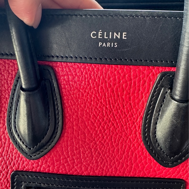 Celine 經典紅黑囧包收藏自用-3