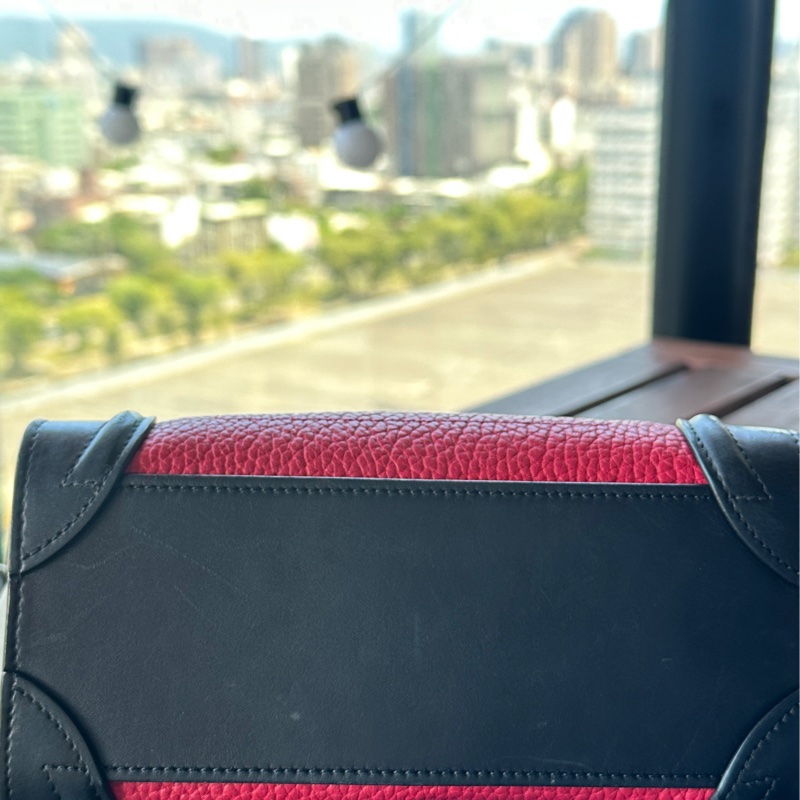 Celine 經典紅黑囧包收藏自用-8