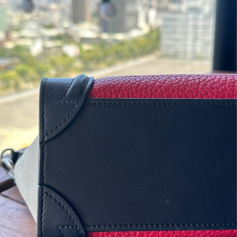 Celine 經典紅黑囧包收藏自用-9