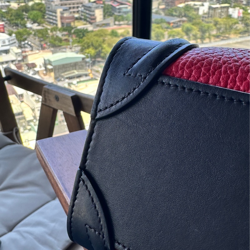 Celine 經典紅黑囧包收藏自用-11