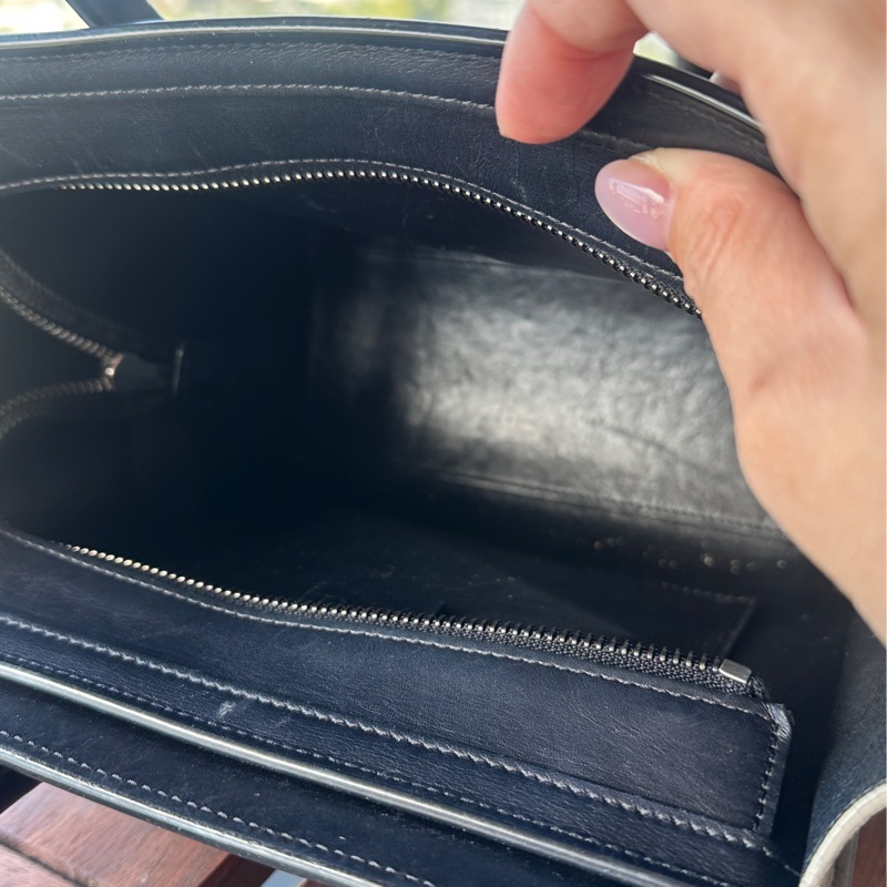 Celine 經典紅黑囧包收藏自用-13